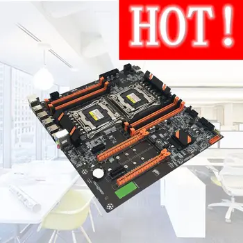 شراءX99 المزدوج خادم لوحة أم للكمبيوتر LGA2011-3 وحدة المعالجة المركزية DDR4 الذاكرة لعبة وحدة اللوحة الرئيسية إنتل