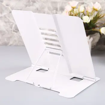 

Portable Metal Adjustable Reading Book Holder Support Document Shelf Bookstand