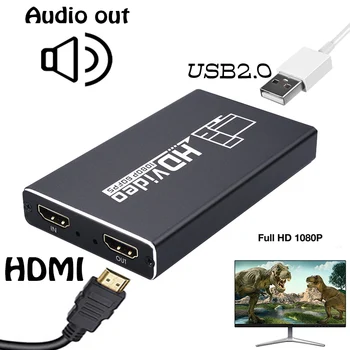 

HDMI To USB 2.0 Video Capture Card hdmi video capture 60Fps/4K/60Hz/1080P HD Video Capture Card for TV PC PS4 Game Live Stream