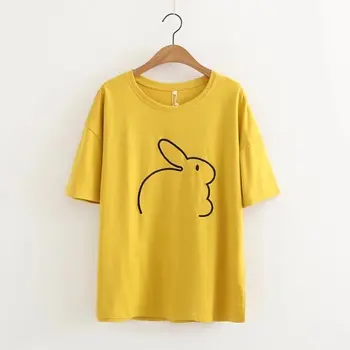 

Women V-neck 100% Cotton T-shirt Pure Cotton White