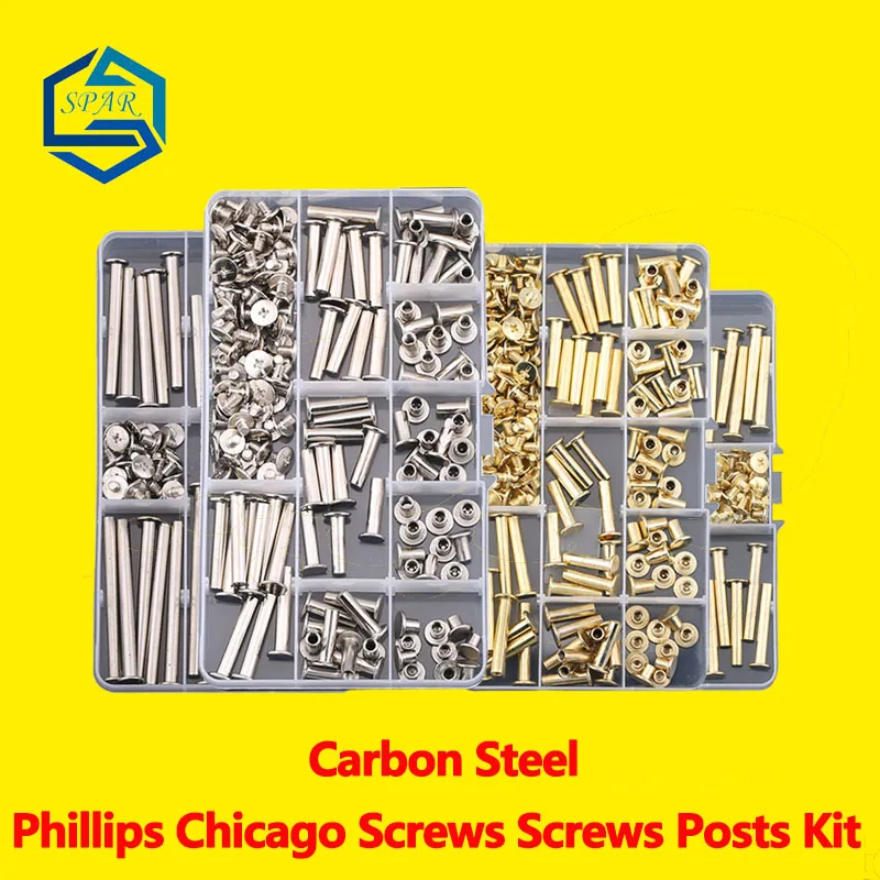 Phillips Chicago Screws Binding Screws Posts Assortment Kit for