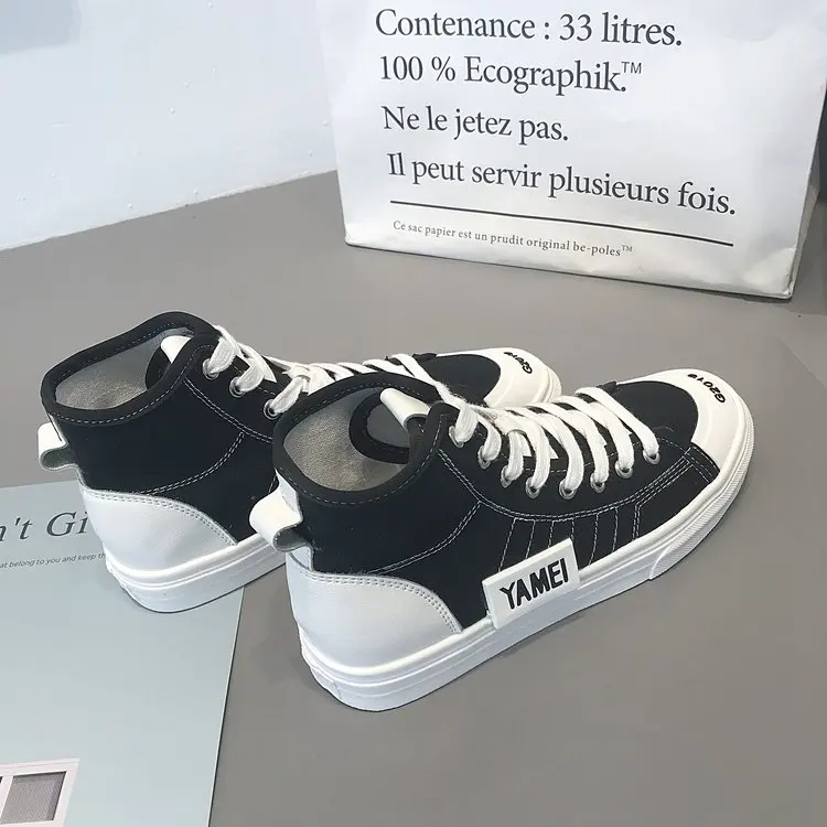 New Fashion Retro Short Boots Simple Canvas Autumn British Style Women Shoes Solid Street Short Boots XWX7361