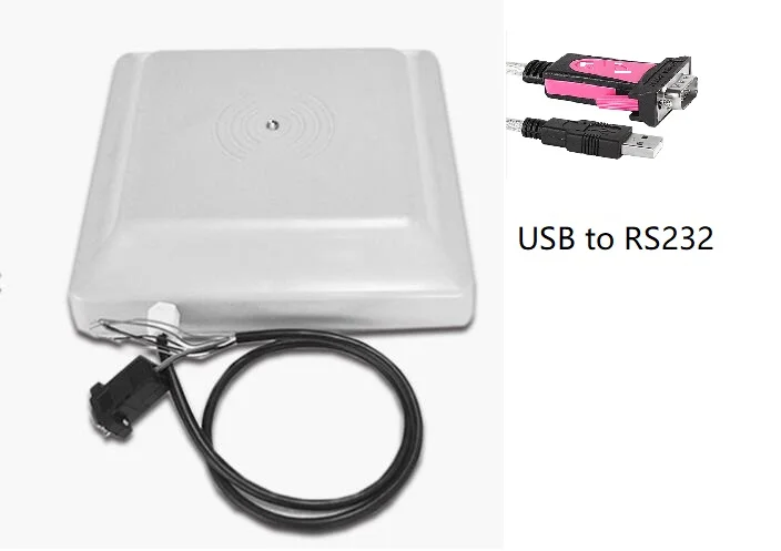 UHF RFID Card reader 8m long range 8dbi Antenna RS232/RS485/Wiegand Read 6M Int 