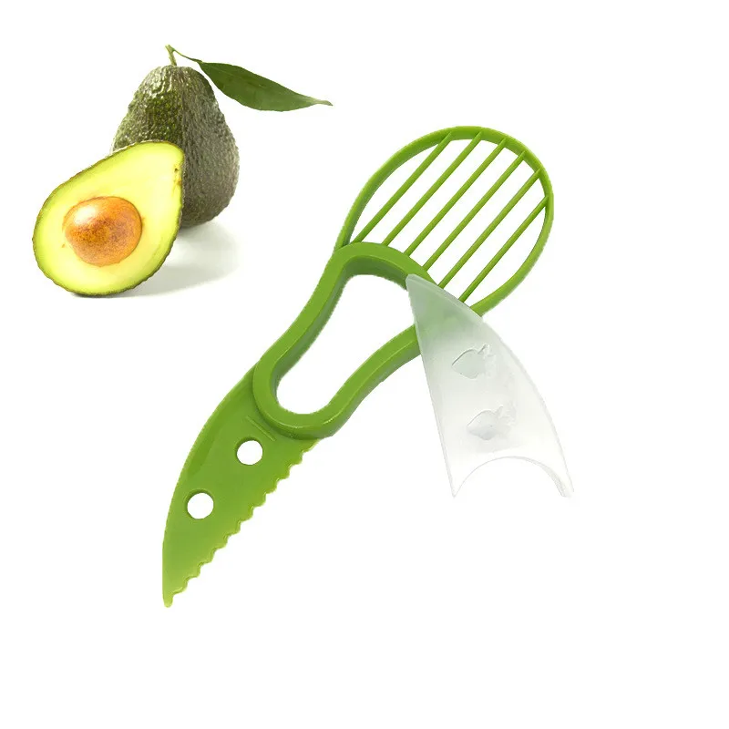 

Multifunctional Avocado Slicer Shea Corer Butter Fruit Peeler Cutter Pulp Separator Plastic Knife Kitchen Vegetable Tools