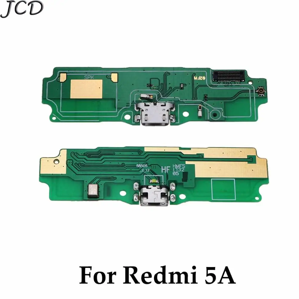 JCD Протестировано для Xiaomi Redmi 5A 5 Plus Note 5 5A Note5 зарядка через usb Нижняя плата гибкий кабель соединительные детали с микрофонный модуль - Цвет: For Redmi 5A