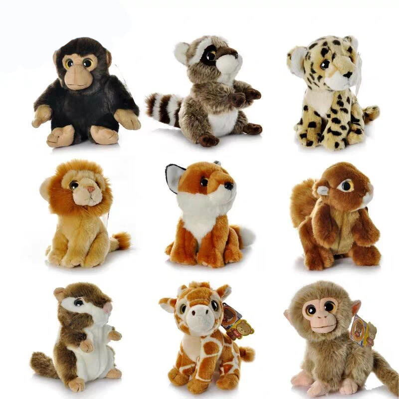 Cheetah Stuffed Animals | Fox Leopard Toy Plush | Plush Toys Cute Tiger - 7  Animals - Aliexpress