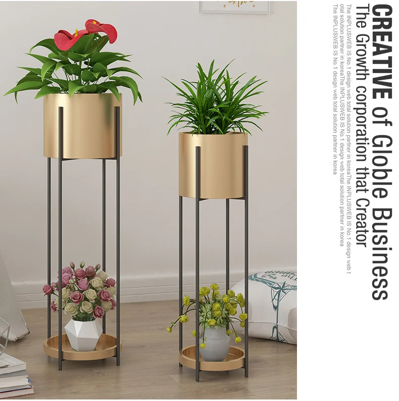 Nordic metal balcony decorations plant shelf succulent planter floor metal plant stand indoor metal shelf garden stand planter