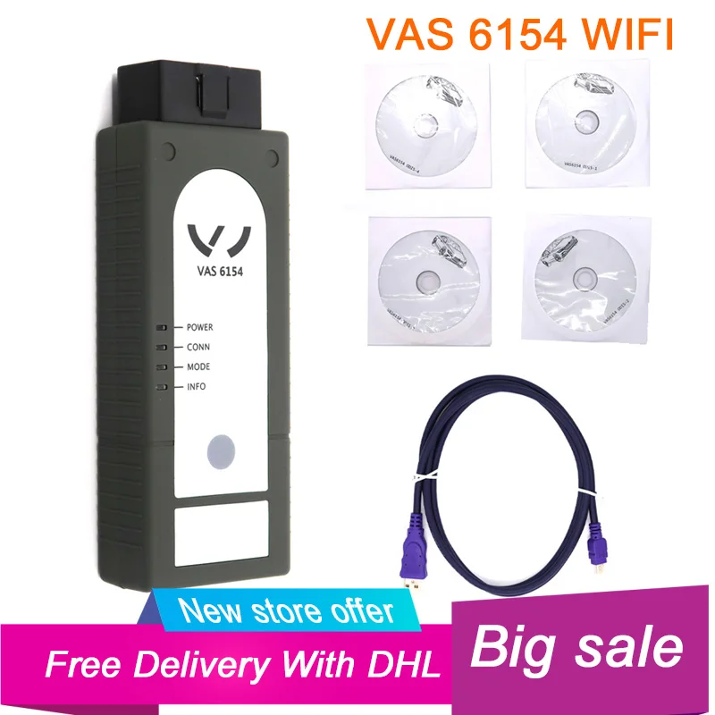 Новый диагностический инструмент WIFI VAS6154 ODIS 5.1.6 VAG для VW Audi Skoda| |