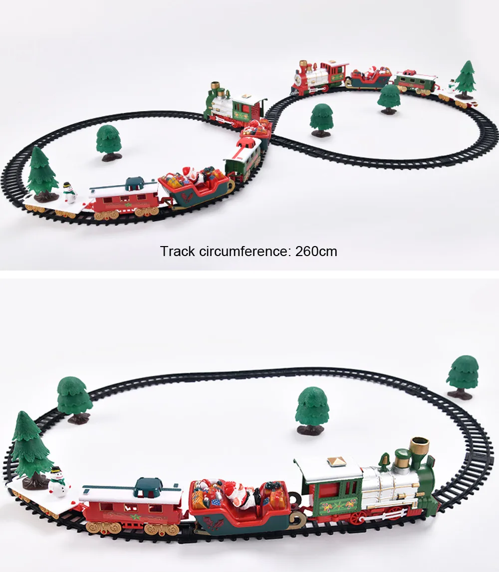 Детский поезд, железная дорога, р/у, игрушечные поезда, Рождественский комплект, модель, Детский комплект железной дороги, Детские поезда, Детский комплект рельсов