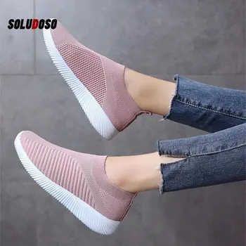 

Summer Sports Shoes Women Sneakers 2020 Flat with Mesh Casual Shoes Woman Outdoor Slip-on Solid Running Shoes Women White Shoes