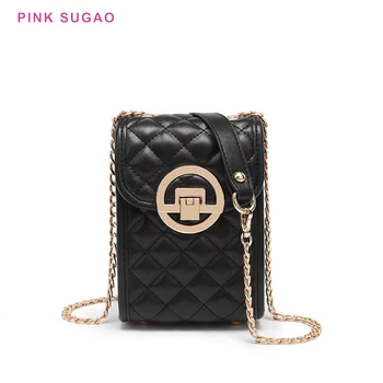 

Pink Sugao luxury handbags women bags designer mini chain bag crossbody bag for women small bags new style phone bag wholesale
