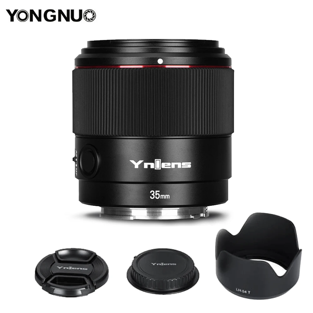 Объектив YONGNUO для камеры YN 35 мм F2S DF DSM AF MF F2 Sony E-mount полнокадровый A7II A7M3 A7S3 A7R4 A9 A7RIII |