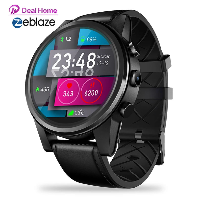 Смарт часы Zeblaze THOR 4 PRO 4G 1 6 дюйма ядра 16 ГБ 600 мАч|Смарт-часы| |