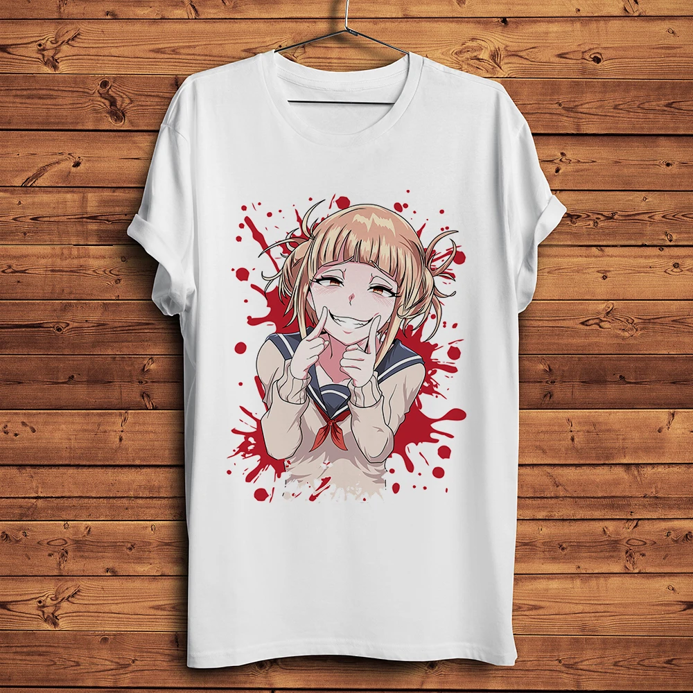 Himiko Toga Anime Graphic Unisex Summer Tee - White Casual Otaku Shirt