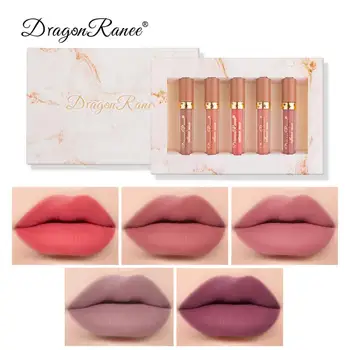 

DRAGON RANEE Velvet Matte Air Lip Gloss Liquid Lipstick Non-fading Long-lasting Waterproof Lip Gloss Red Sexy Lip Makeup TSLM2