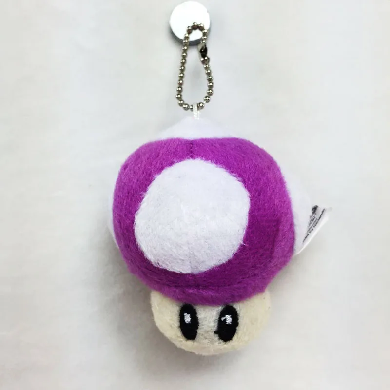 10 цветов Luma Гриб брелок мягкий 5 см Luigi Плюшевые игрушки куклы - Цвет: Violet