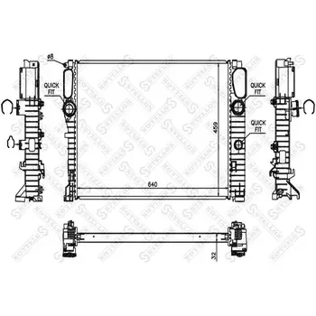 

Radiator cooling system AUTOMATIC \ MB C 219 5.5i 24V 06/3 V. 0CDiPF