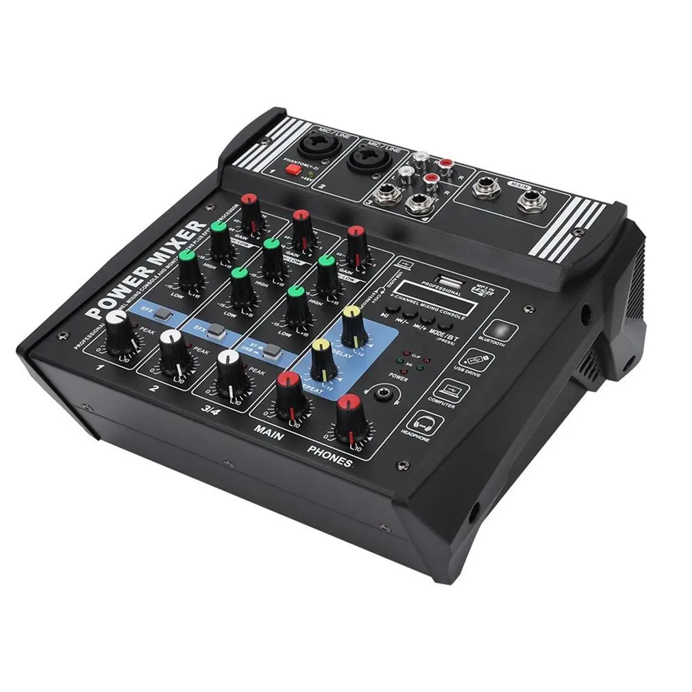 

4 Channel Professional PA4 Mixer With Power Amplifier Stage Wedding Show High Power Integrated Power Amplifier Mixer