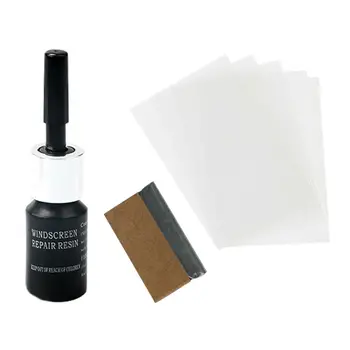 

Car Repair Liquid Windscreen Windshield Glass Nano Repair Kit Amino-acrylate Black New
