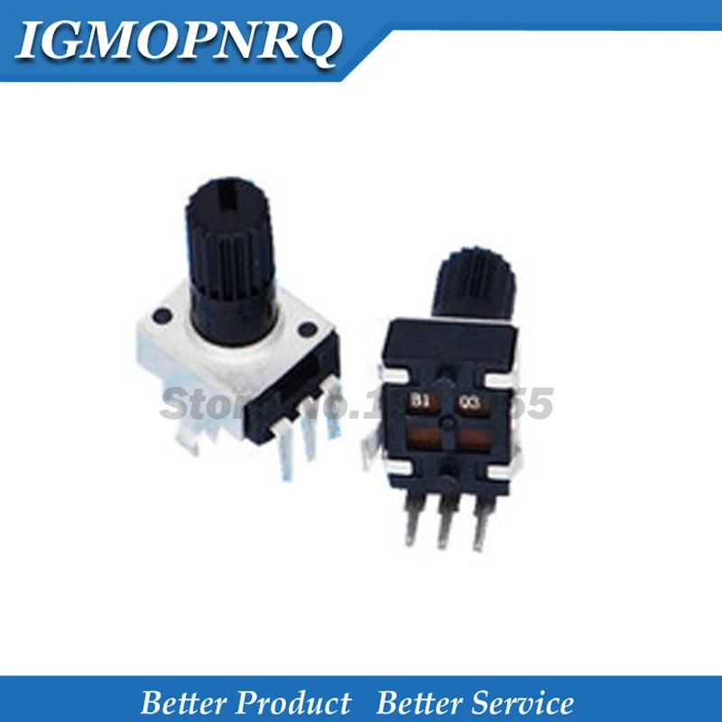5Pcs RV0932 100K Ohm Potentiometer 15mm Handle Round Shaft RV09 Trimmer Pot-B104