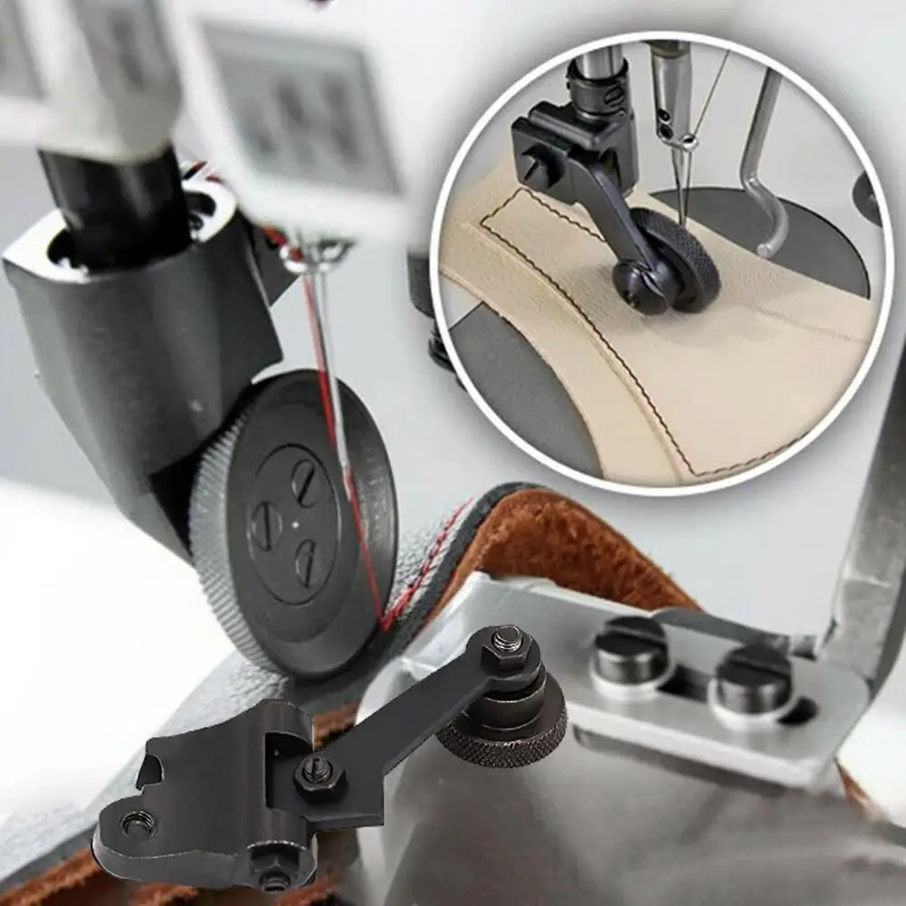 New Industrial sewing machine curved hemming foot all steel hem pull