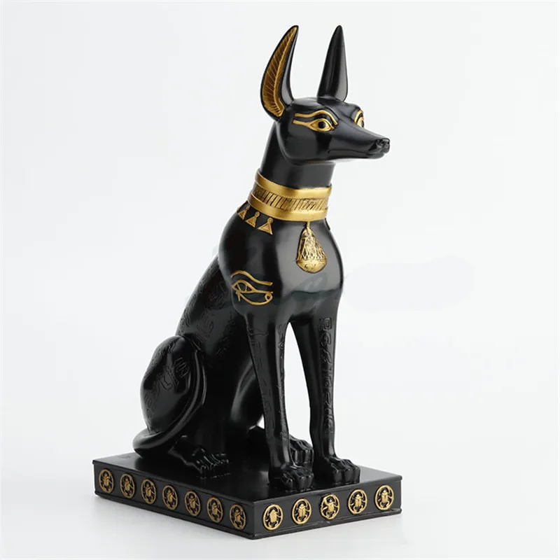 Египетская мифология Death Anubis Canis Spp статуя искусства и рукоделия творческая