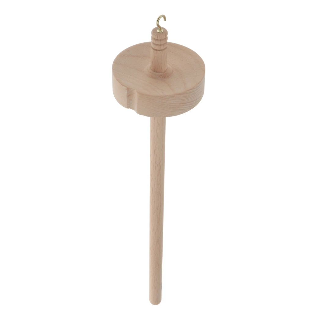 Classic Wooden Drop Spindle Hand Top Whorl Spin Tool Craft 12.6' Length Classic Wooden Drop Spindle Hand Top Whorl Spin Tool Craft 12.6' Length