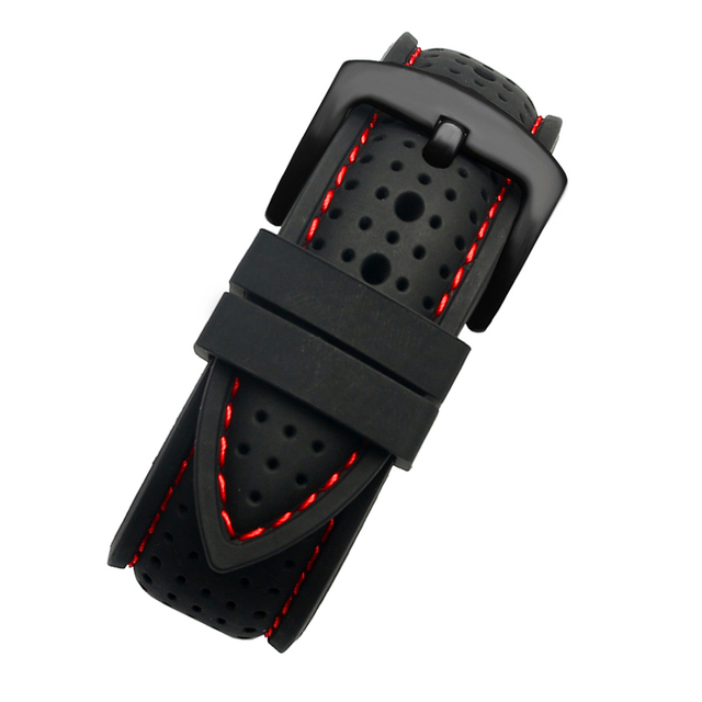 Ademende Siliconen Sport Band Voor Huawei Samsung Horlogeband 20 Mm 22 Mm Rubber Strap Voor Mido- T-issot O-Mega Accessoi