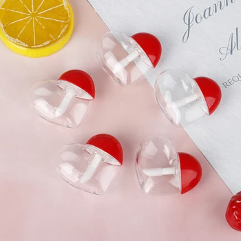 

5/10Pcs 5ml DIY Love Heart Shaped Empty Lip Gloss Container Balm Tubes Bottle Cosmetic Container Tool Makeup Organizer