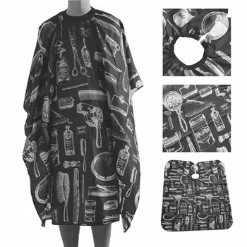 

Salon Hair Cutting Haircut Cape Hairdresser With Clear Transparent Viewing Window Hair Cutting Coloring Barber Cape