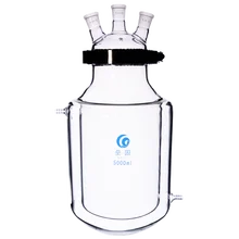 

Three/Four Open Mouth Jacketed Reactor Reaction Bottle Laboratory Double-layer Reaction Flask