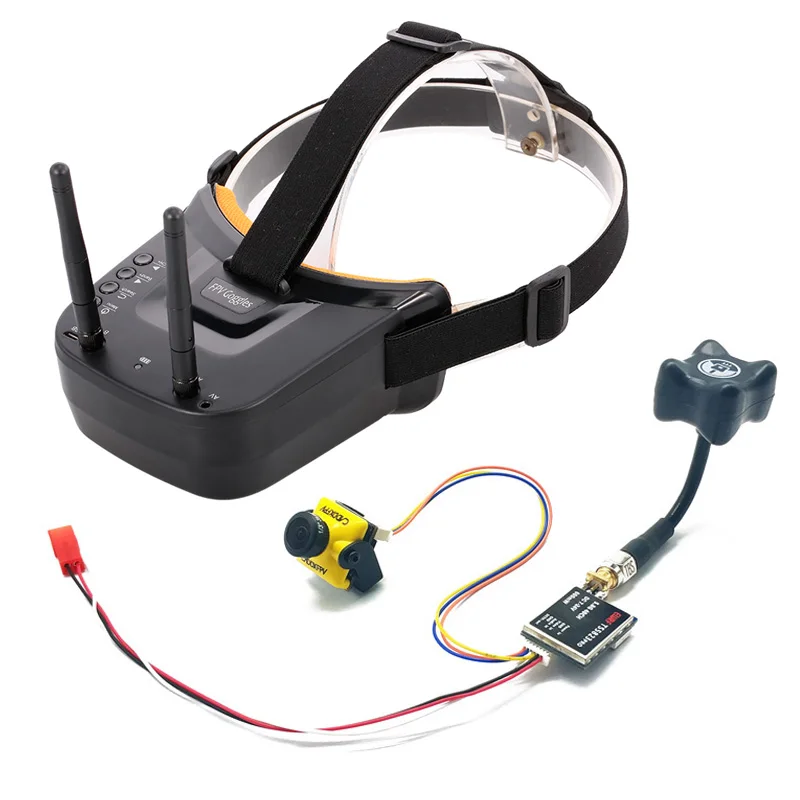 5 8G 40CH двойной антенной FPV очки Очки виртуальной реальности VR с 600 мВт Передатчик