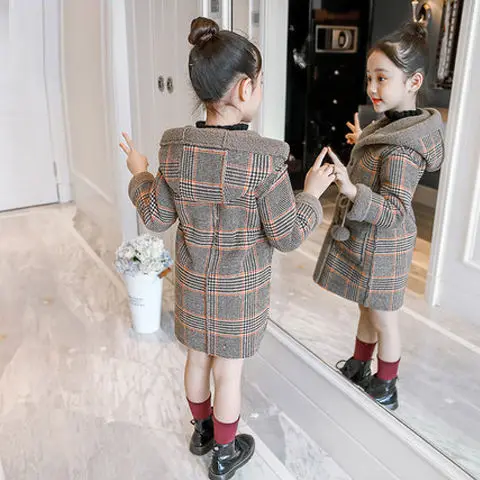 khaki jackets Осенне-зимняя одежда для девочек куртки для девочек утепленная флисовая верхняя одежда для детей ростом от 100 до 150 см детская одежда - Цвет: khaki jackets