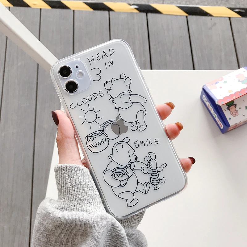 Disney For Iphone8 Mobile Phone Case For Iphone7plus X Xs 11 11p 12p 8p 7 Cartoon Cute Mobile Phone Cover Zz0430 7 Phone Case Covers Aliexpress