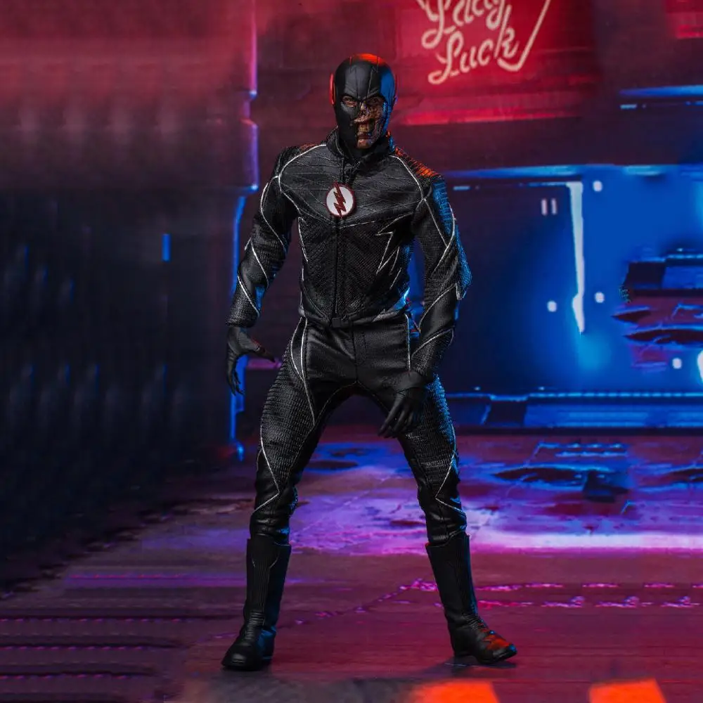

SST010 1/6 Scale Collectible Full Set Dark Speedsters Black Flash Action Figure with Original Box Doll Model for Fans Gifts