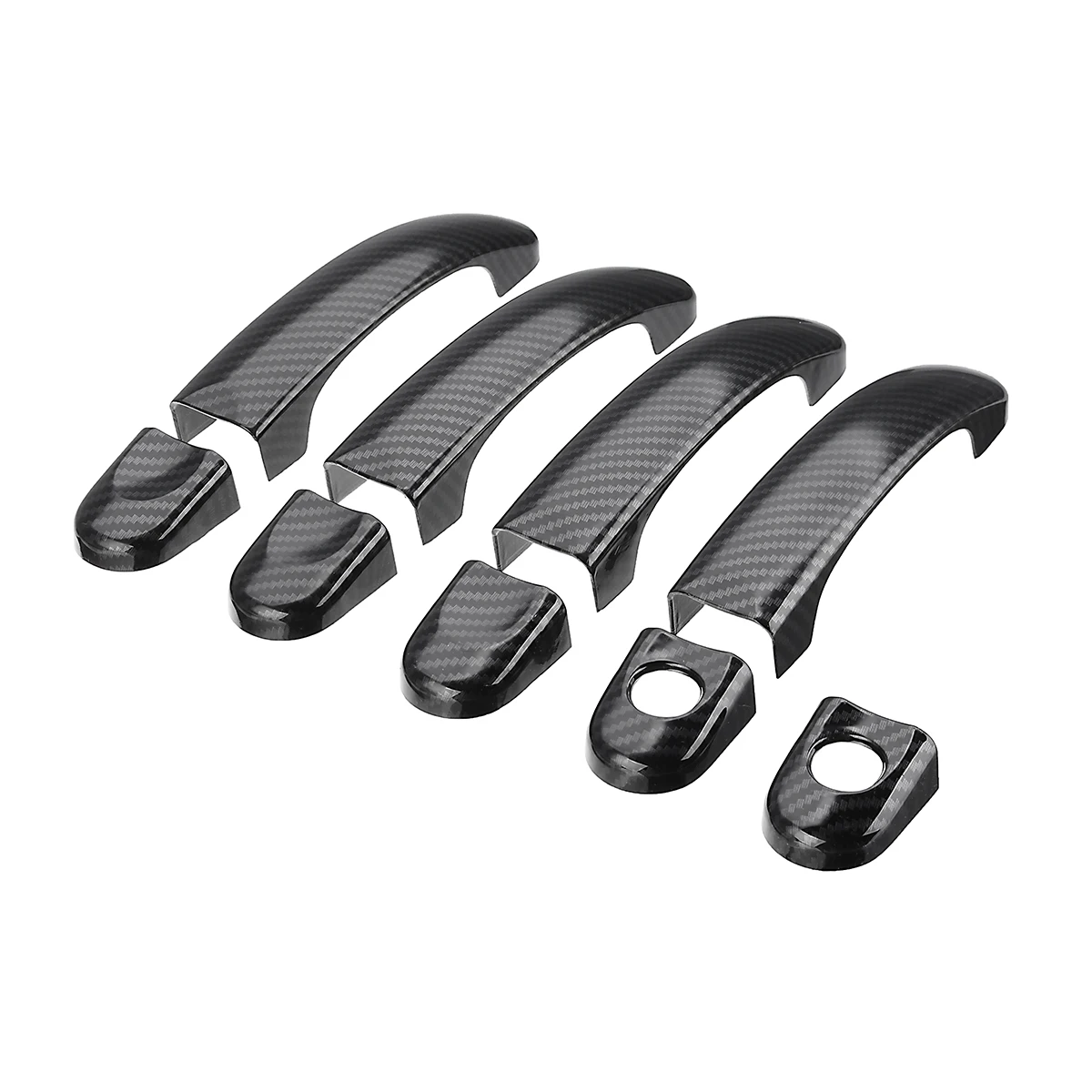 

9pcs Set ABS Carbon Fiber Door Handle Covers Trim For VW TRANSPORTER for T5 2003-2015 for T6 2015-up for CADDY VAN 2004-2015