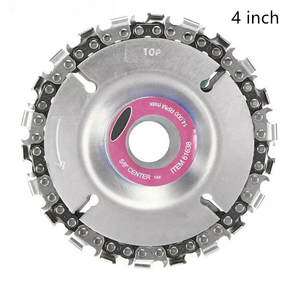 4 inch purple 4/4. 5/5 дюймов шлифовальный диск цепи 22 зуба резьба по дереву диск для 100/115 угловая шлифовальная машина - Цвет: 4 inch purple