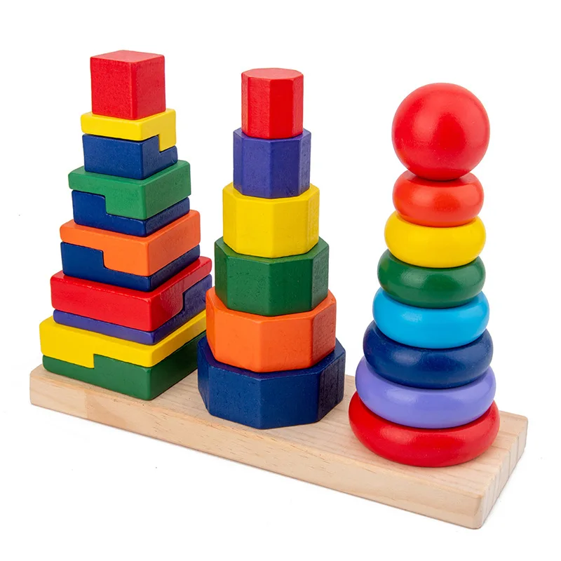 Toy block tower best sale