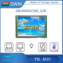 

DWIN 8.0 Inch 800*600 TFT HMI Touch Panel UART LCD Module CTP/RTP, TTL/232 interface Smart Display,DMG80600C080_03W