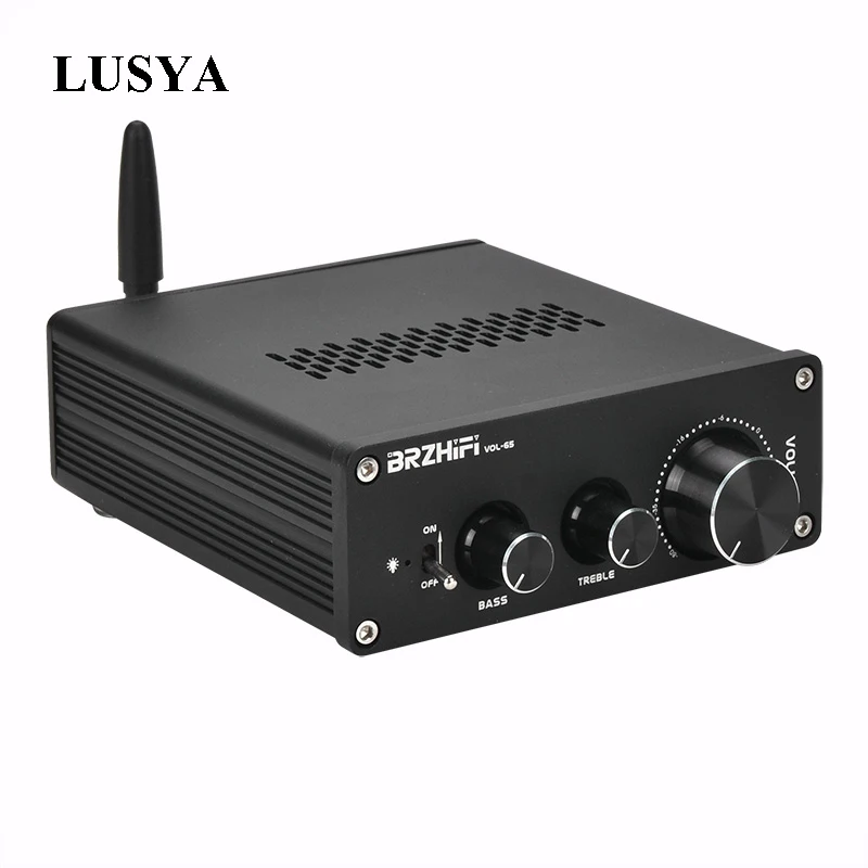 Lusya Hi Fi 6J5 туба Bluetooth юсилитель аудио тон плата с адаптером регулировки громкости
