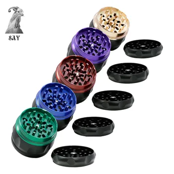 

1PC Diameter 63MM Zinc Alloy Drum Type Grid Cover Color Grinder Tobacco Grinder Herb Spice Crusher