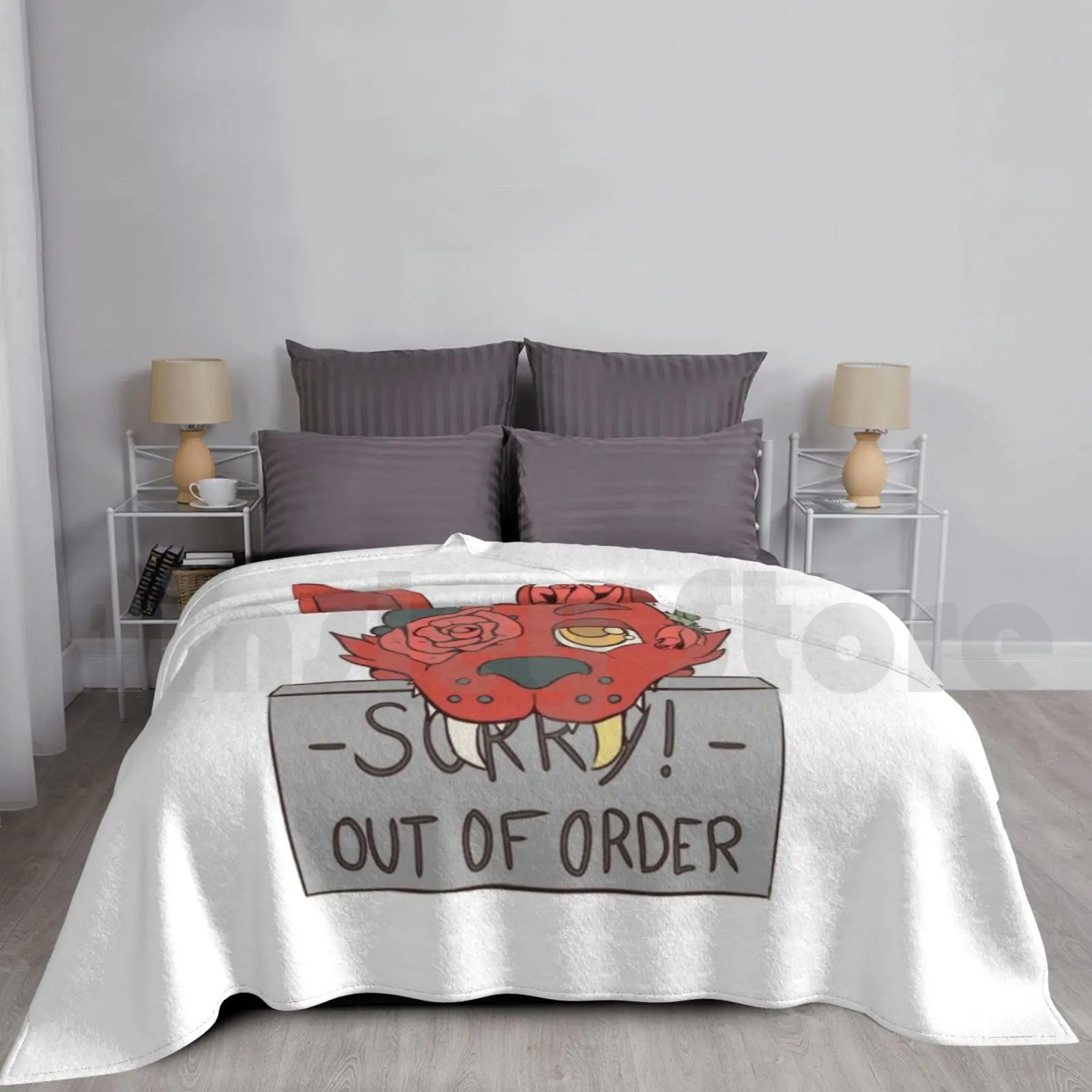 Coperta Foxy Invasa E Fuori Ordine Fashion Custom 370 Fnaf Five Nights At 5Naf Foxy The Pirate