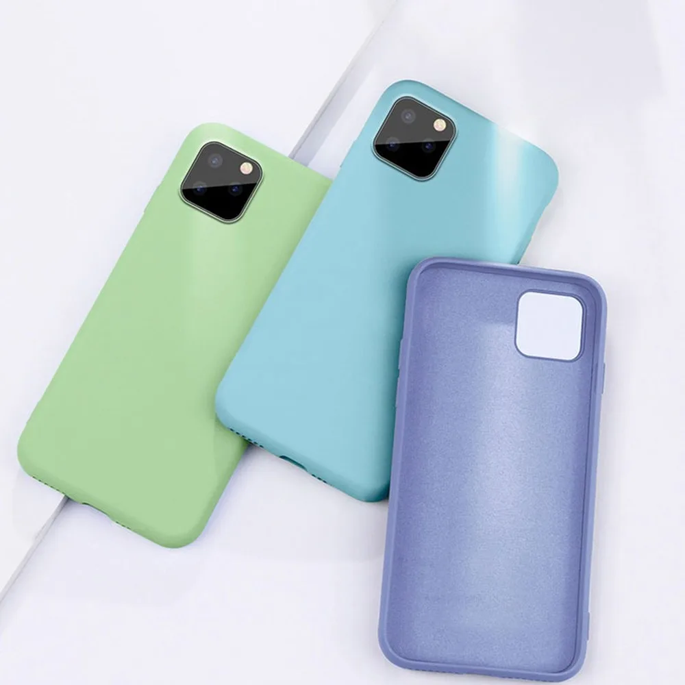 

Liquid Silicone Phone Case for IPhone 11 Pro Case Skin-friendly Soft Matte Cover for IPhone 11 Pro Max Cover XS MAX XR 10 Case