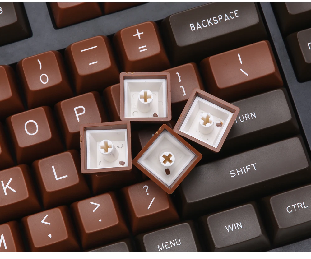 MAXKEY chocolate SA keycaps ABS Double shot 134 клавиш для механической клавиатуры mx