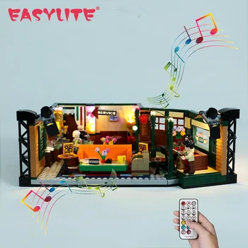 EASYLITE Kit di illuminazione a LED per le idee Serie 21319 Amici Central Perk Coffee Shop Televisione Building Blocks Giocattoli Set Nessun modello