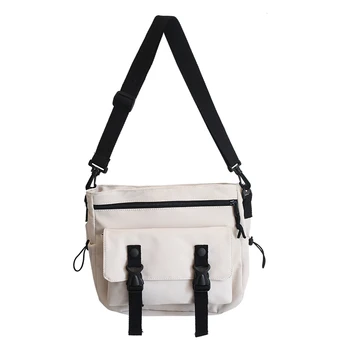 

2020 New Arrival Women Satchel Bag Korea Simple Design Popular Pure Color Crossbody Bag Large Capacity Sewing Thread Messeng