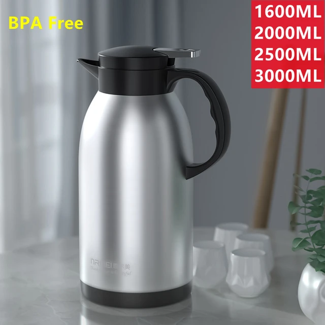 Xiaomi 2L Coffee Thermos Bottle Kicthen 304 Stainless Steel Thermal Coffee  Bottle Household Large Capacity Hot Coffee Kettle - AliExpress