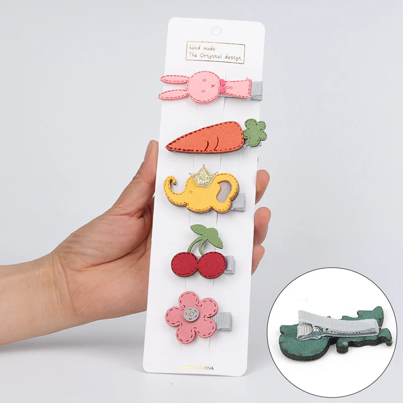 Hair clips for girls，Children's color fruit set bobby pin，Flower hair accessories girl cute headdress，Baby birthday present