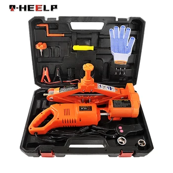 

E-HEELP 12V DC 5T(6600lb) Electric Car Jack And Electric Impact Wrench with Double Saddles for Vehicle And SUV Orange