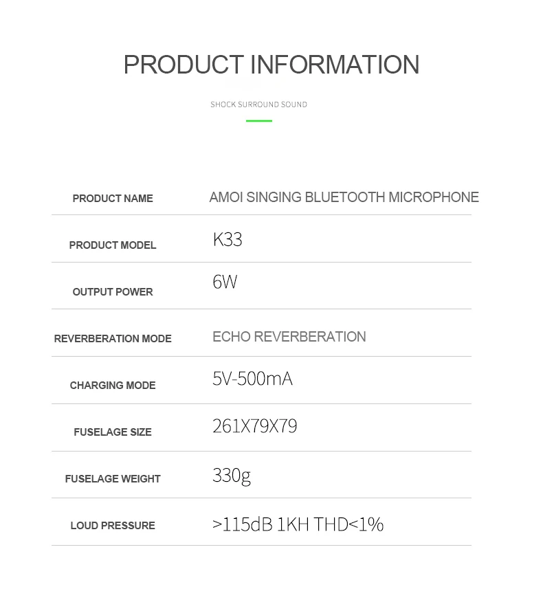 K33 беспроводной Bluetooth микрофон красочные огни портативный караоке DJ домашний ручной микрофон мини колонки Поддержка TF карты